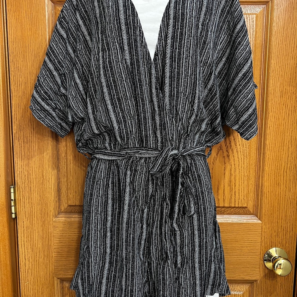 Cupshe Black and White Patterned Kimono